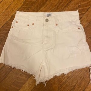 Urban Outfitters Cream Jean Shorts